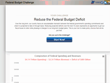 Tablet Screenshot of federalbudgetchallenge.org